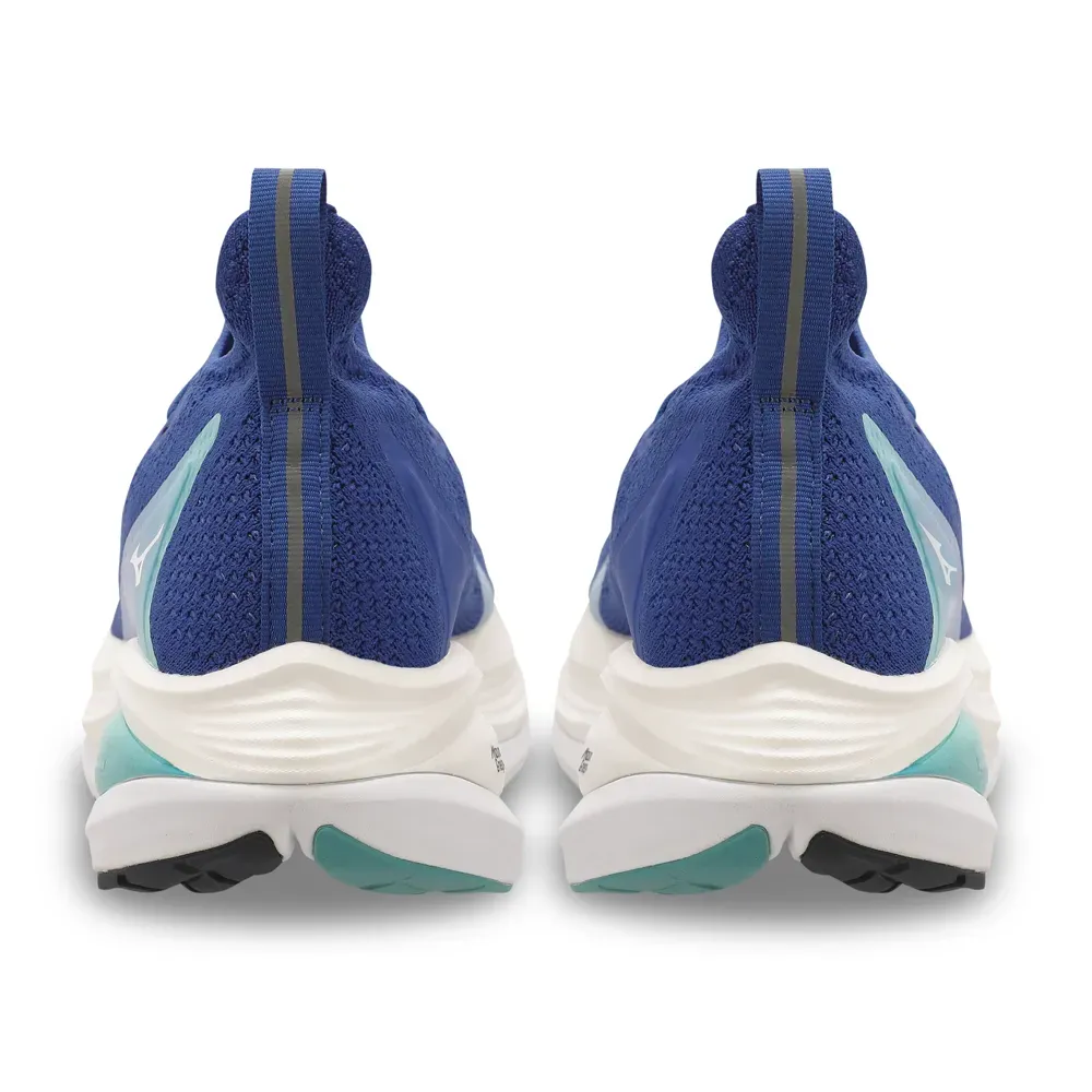 Tênis Mizuno Neo Vista 2 Masculino Azul vista traseira mostrando design e cores